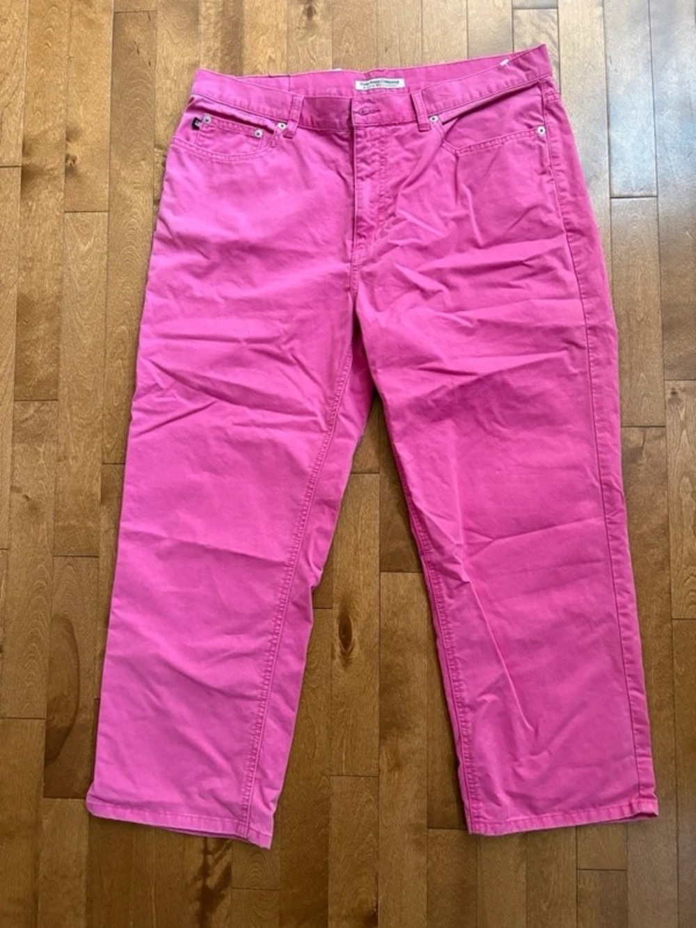 Ralph Lauren Polo Jeans Company Cropped Saturday Jean Pink Size 14 Y2K